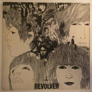 THE BEATLES Revolver Parlophone Yellow & Black UK 1966 LP 2