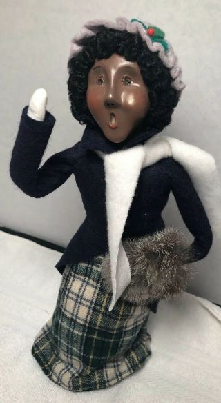 Byers Choice Black Carolers African American Woman 1998 Numbered 18/100