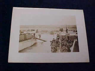 Rare Orig Ww2 Real Photo " D - Day " D - Day - Coming Off Lct