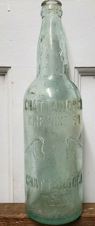 Vintage Old Chattanooga Brewing Co.  Beer Bottle Chattanooga Tenn.  Embossed Eagle