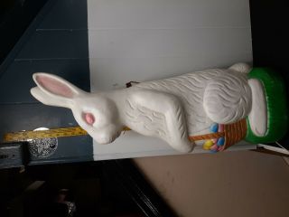 Vintage Union Products Blow Mold Easter Bunny Don Featherstone 33 " Lighted Yard