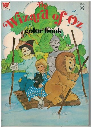 1975 The Wizard Of Oz Coloring Book Un - Nos