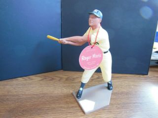 1950 - 60 Roger Maris Yankees Hartland Baseball Nr - Mt Figure,  Bat,  Tag