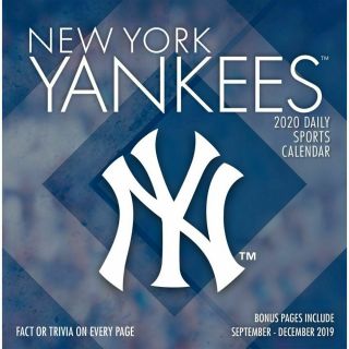 Turner Licensing,  2020 Calendars York Yankees Desk Calendar With Adhesive