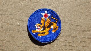 Ww2 Us Army Air Corps Forces Patch 14th Aaf Flying Tigers Patch Ssi Cut Edge