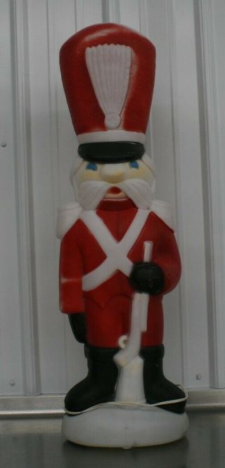 Vintage Empire 34 " Christmas Toy Soldier Rifleman Lighted Blow Mold Yard Decor R
