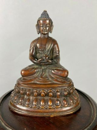 17th/18th C.  Chinese Bronze Figure Of Buddha