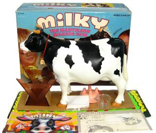 Vintage 1977 Kenner Milky the Marvelous Milking Dairy Cow Complete w/Box Insert 2
