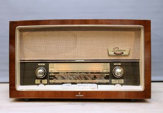 Restored,  Serviced Siemens & Halske Meistersuper Rd10 Stereo Vintage Tube Radio
