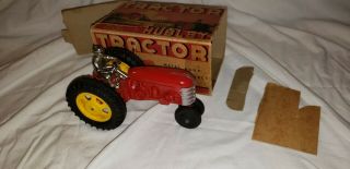 Vintage Hubley Scale Model Tractor No.  473 With Figure Riding It