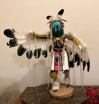 Vintage Navajo Katsina,  Kachina Eagle Dancer Signed Alberta Sloan