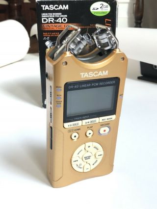 Tascam Dr - 40 Vintage Gold Special Edition Linear Pcm Digital Recorder