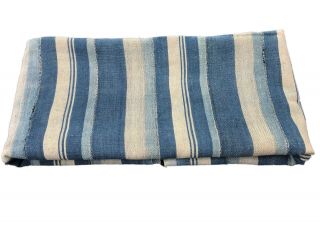 Vintage African Indigo Bondoukou Cloth Textile I Coast 42 " By 60