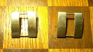 Old Ww2 Us Army Officer Captain Rank Bars Sterling Silver With Screw Backs