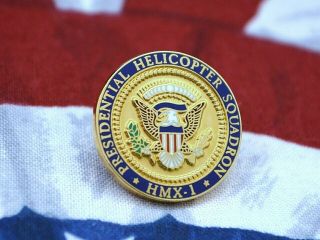 Obama Presidential Helicopter Squadron Hmx 1 Lapel Pin White House Issue