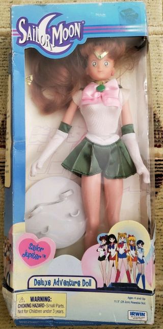 Sailor Jupiter Deluxe Adventure 11.  5 " Doll 2001 Irwin Toys
