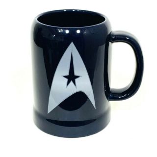 Star Trek Logo 2012 Cbs Studios Vandor Coffee Mug Stein Large 20oz Blue White