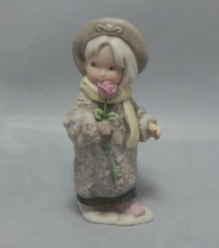 Kim Anderson Pretty As A Picture Girl With Rose Figurine