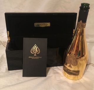Armand De Brignac Ace Of Spades Champagne Empty Bottle/ Box,  Book Gold 750ml 