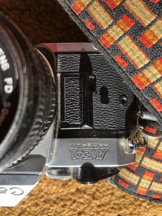 Vintage Canon Ae - 1 Program 35mm Slr Film Camera With Two Lenses And.