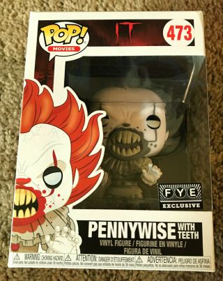 It Pennywise With Teeth Black And White Funko Pop Fye Exclusive - 473