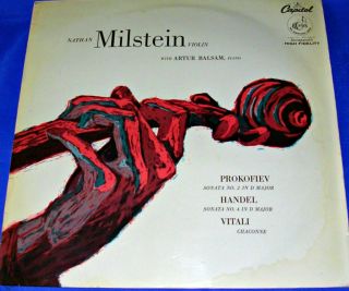 Nathan Milstein With Artur Balsam - Prokofiev/handel/vitali (capitol Fds P 8315)