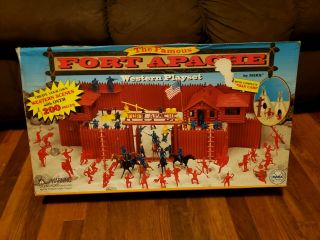 Vintage Marx Fort Apache Western Playset