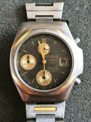 Vintage Tag Heuer Fittipaldi Formula 1 Titanium Quartz Watch Men