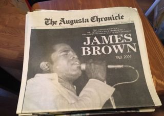 Augusta Chronicle James Brown Godfather Of Soul Death Tiger Woods Sports Page