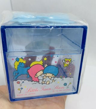 Vintage Sanrio Little Twin Stars 1986 Mini Trinket Box With Bow