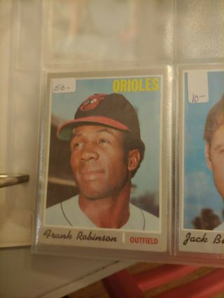 Vintage Partial Complete Set 1970 Topps Baseball 300,  Incl Rose,  Aaron,  Robinson