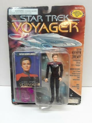 Vintage Star Trek Voyager,  Action Figure In Package,  Capt.  Kathryn Janeway