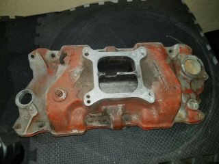 Vintage Weiand Intake Manifold Chevy Sbc 283 327 350 400 307 Say Why And Wcvsq