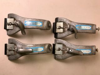 Vintage 4 Quick N Easy Roof Rack Brackets,  Clamps For Auto Rain Gutter Carrier