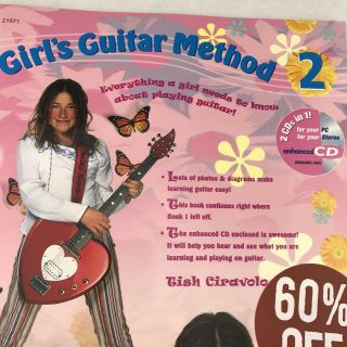 Alfred Girls Guitar Method 2 Music Song Book 2 CD ' s In 1 PC Stereo Tish Ciravolo 2