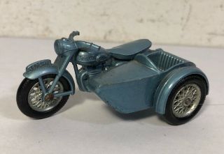 Vintage Matchbox Lesney No.  4 Triumph T110 Motorcycle And Sidecar