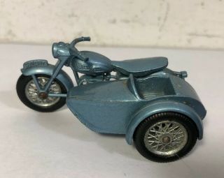 Vintage Matchbox Lesney No.  4 Triumph T110 Motorcycle And Sidecar 2