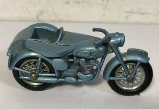 Vintage Matchbox Lesney No.  4 Triumph T110 Motorcycle And Sidecar 3