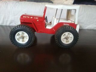 Vintage Tonka Dune Buggy Jeep Red White Hard Top.  60 