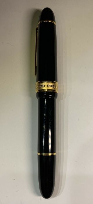 Senator President Vintage Fountain Pen Piston Filler Rhodium Point