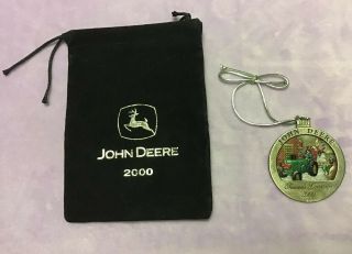 2000 John Deere Limited Edition Pewter Christmas Ornament – No 5 In Series