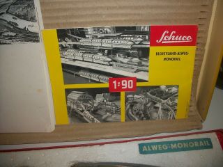 Vintage Schuco DISNEYLAND ALWEG MONORAIL SET 6333 in orig box 3