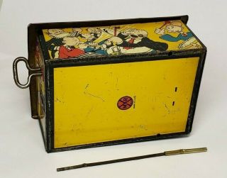 RARE Vintage Marx Popeye Jigger tin toy / Missing Popeye 2