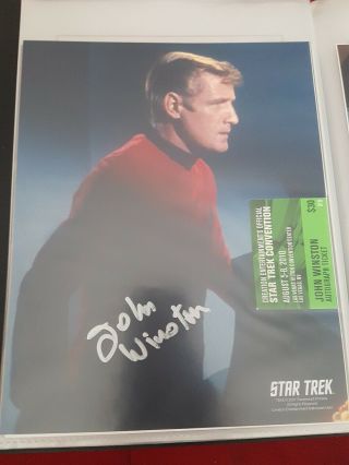 Star Trek Autograph Hand Signed John Winston