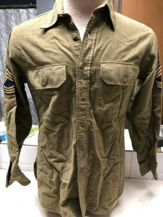 Vintage Us Military Wool Uniform Shirt