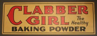 Clabber Girl Baking Soda Cardboard Sign