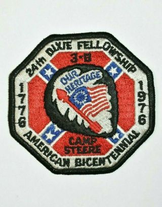1776 - 1976 American Bicentennial 24th Dixie Fellowship Camp Steere Bsa Oa