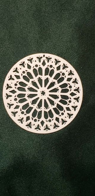 Rare Opelle Giftware By Corning " Rose Window " Ornament