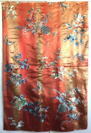 19th C.  Chinese Silk Embroidery (2691) 2