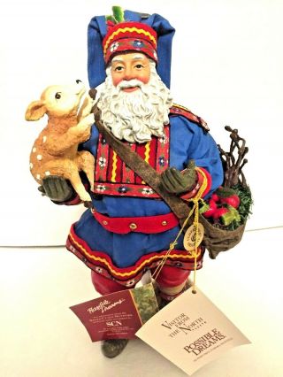 Clothtique Santa By Possible Dreams 1998 Visitor From The North